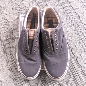 Gray Sperry Men's Striper No Lace slipons